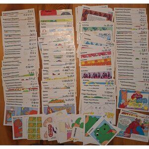Vintage Sweet Pickles Preschool Program Activity Game Cards Discovery Fair Cond